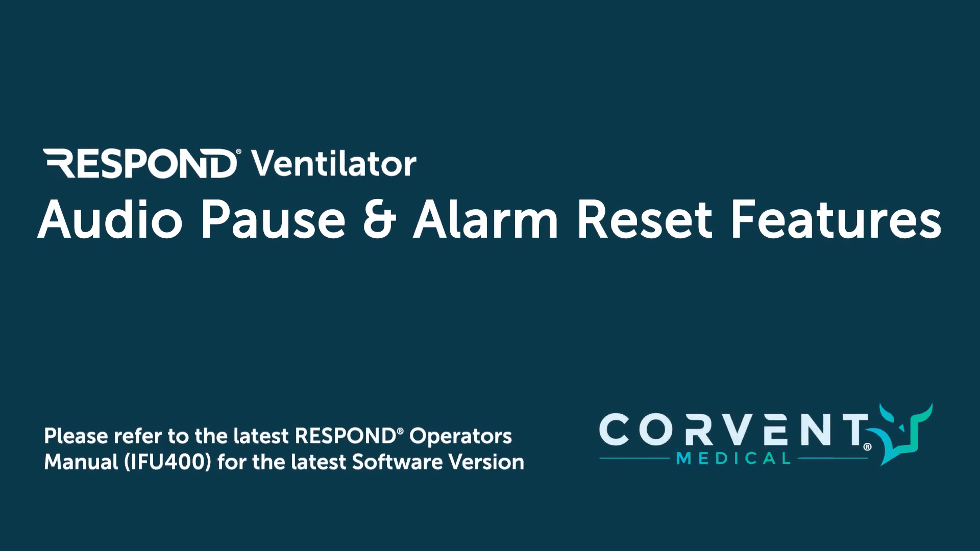 Audio Pause & Alarm Reset Features