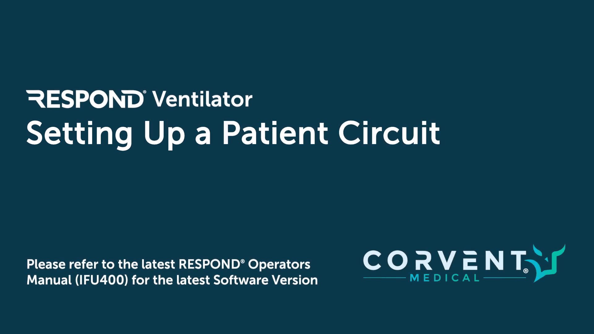 Setting Up a Patient Circuit