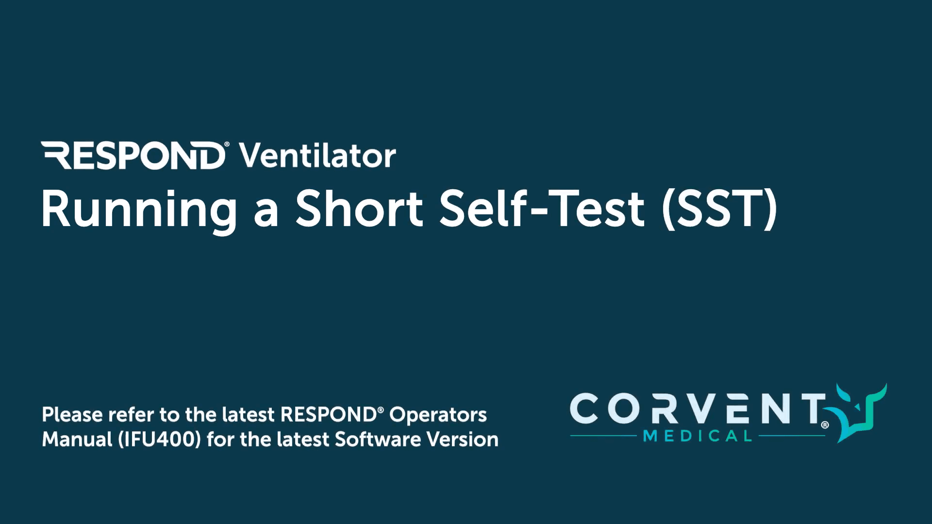 Running a Short Self-Test (SST)