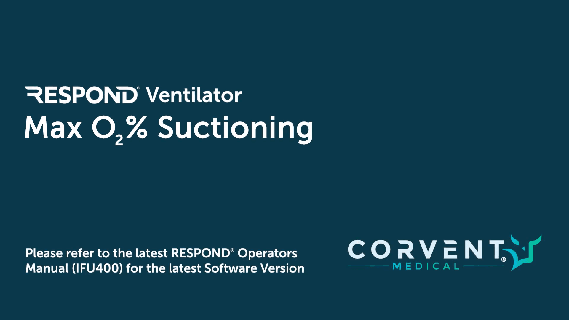 Max O<sub>2</sub>% Suctioning