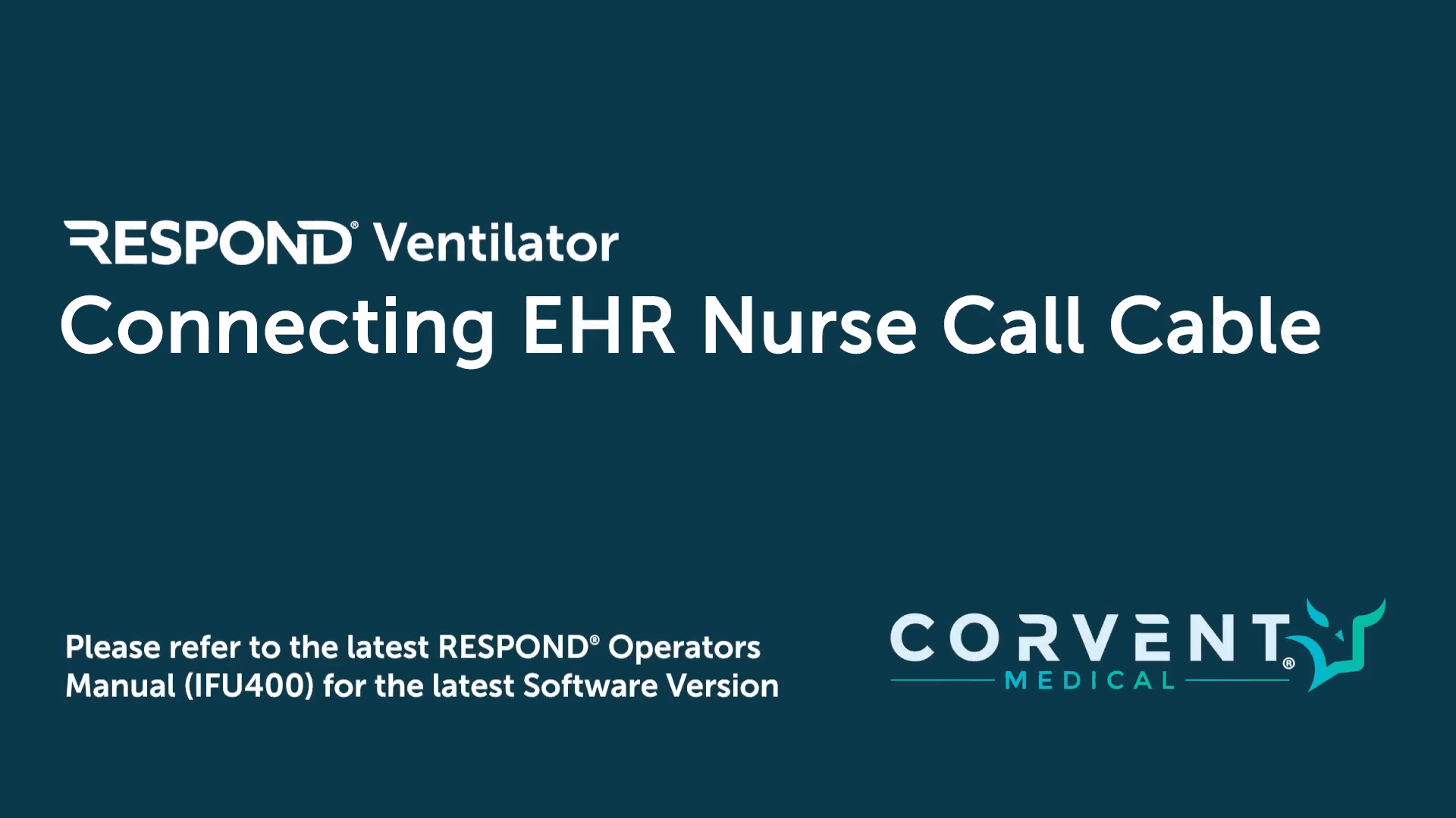 Connecting EHR Nurse Call Cable