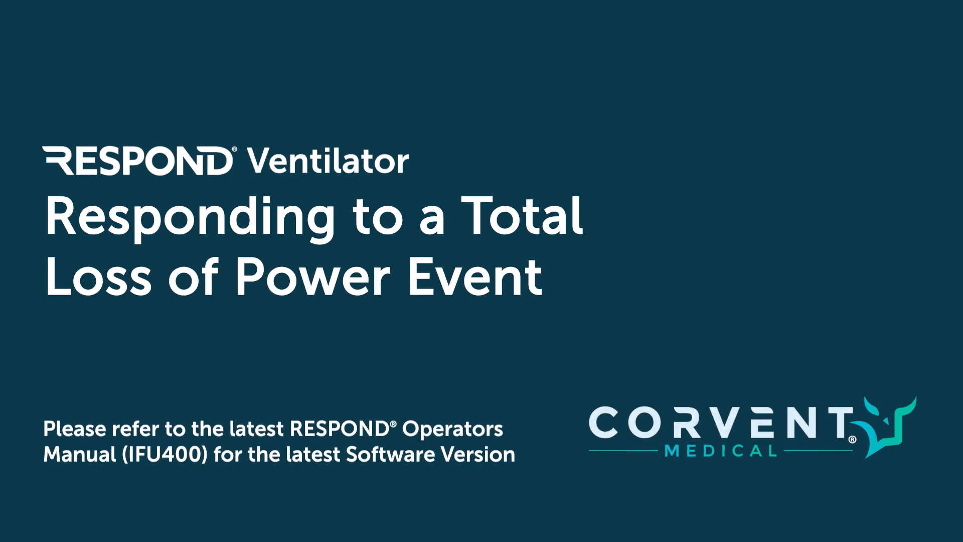 Responding to a Total Loss of Power Event