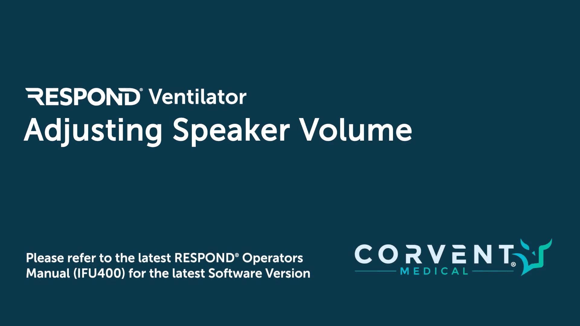 Adjusting Speaker Volume