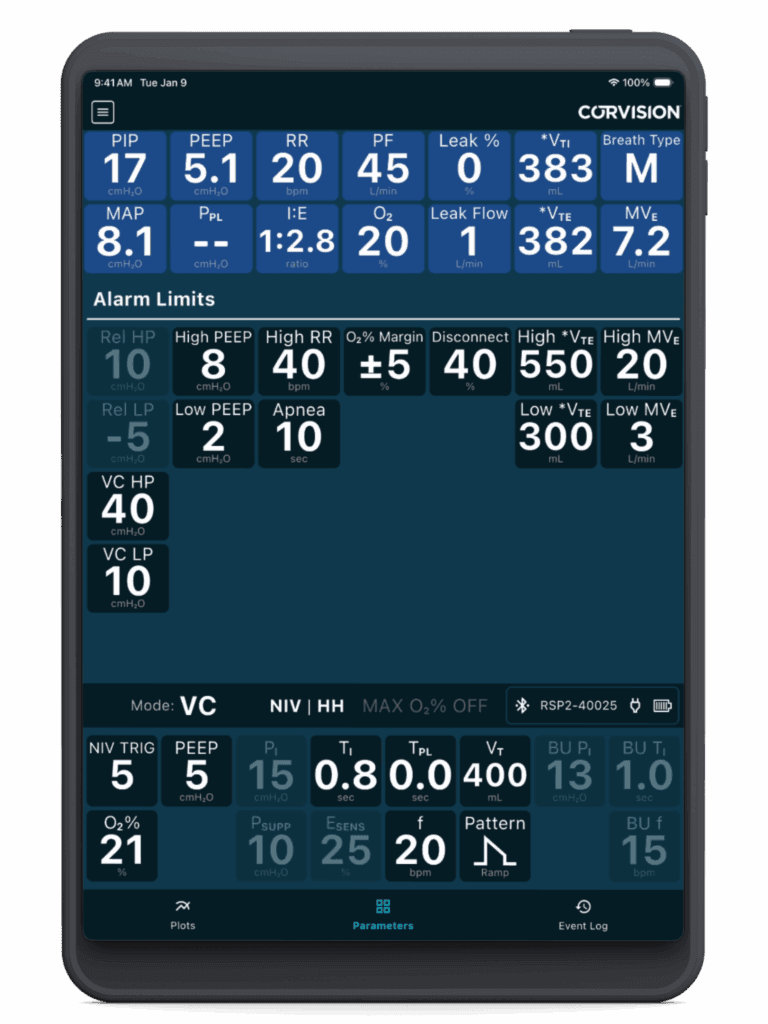 Settings - remote patient monitoring